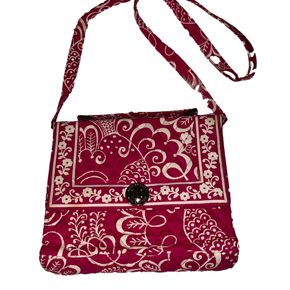 NWT Vera Bradley Twirly Birds Pink Shoulder Hand Bag